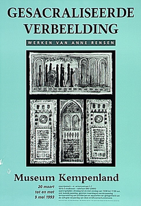 31805 Tentoonstelling van het werk van Anne Rensen in museum Kempenland, 20-03-1993 - 09-05-1993