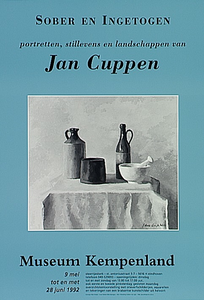 31811 Overzichtstentoonstelling van het werk van Jan Cuppen in museum Kempenland, 09-05-1992 - 28-06-1992