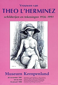 31817 Tentoonstelling van het werk van Theo l'Herminez in museum Kempenland, 30-11-1991 - 12-01-1992