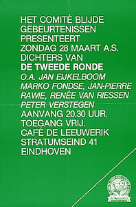 31886 Dichters performerance in cafe Leeuwerik, 1982