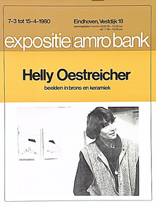 31900 Beeldenexpositie in de Amro Bank Trefwoorden: banken, beeldhouwkunst, keramiek, 1980