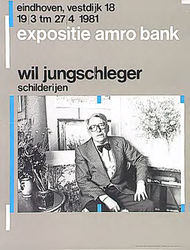 31902 Expositie van schilderijen in de amro bank, 1981