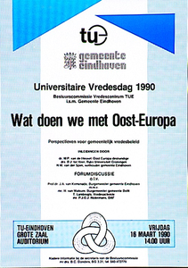 31958 Symposium over de vrede op de TU Trefwoorden: Europa, vrede, 1990