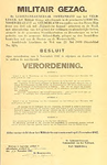 32002 Verordening Militair Gezag 1914-1919 Trefwoorden: , verordeningen, defensie, 1917