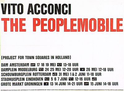 32009 The peoplemobile project voor town squares in Holland ,, 1979