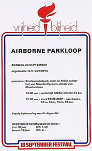 32022 Parkloop in het kader van het 18 september festival, 1980