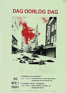 32026 Vredesmanifestatie door de antimilitaristische werkgroep AWG, 1981
