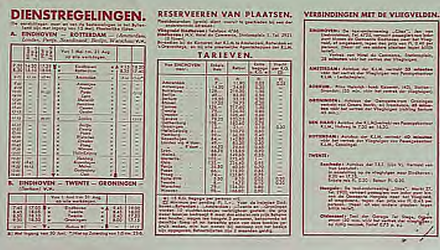 32029 Prospectus zomerdienstregeling van de K.L.M. 1934, 1934