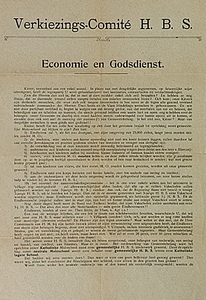 32042 Pamflet gemeenteraadsverkiezingen HBS-comite, 1907