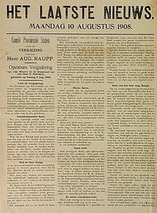 32043 Pamflet verkiezingen Provinciale Staten, 10-08-1908