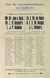 32046 Verkiezingspamflet katholieke partij, 1910 - 1920