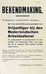 32068 Aanmelding voor vrijwilligers arbeidsdienst, 1941