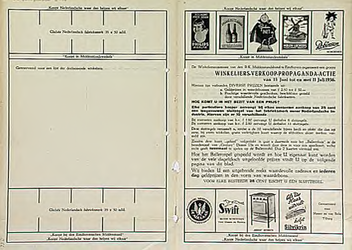 32076 Folder voor winkeliersaktie in de crisistijd, 1936