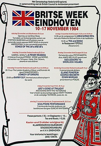 32078 Affiche voor evenementen Britse Week 1984, 1984