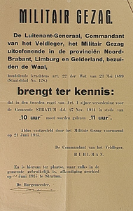 32081 Nadere bepaling van een militaire verordening, 1915