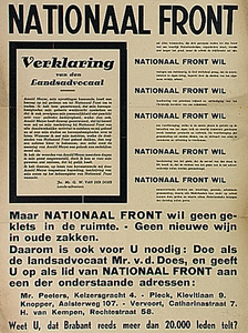32086 Eindhovens pamflet Nationaal Front, 1940