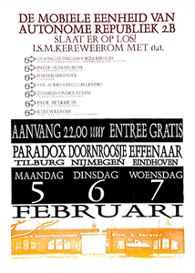 32159 Manifestatie van de autonome republiek 2B in de oude fabriekvan van Briel & Verster, 1996
