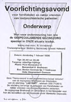 32161 Voorlichtingsavond gezinszorg voor psychiatrische patienten, 1996