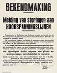 32183 Bekendmaking van stroomstoringen door de PNEM Trefwoorden: electriciteit,, 1945