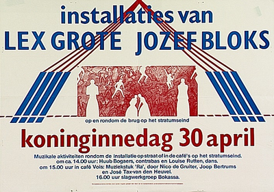 32187 Kunstmanifestatie op Koninginnedag, 1970