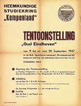 32188 Tentoonstelling Oud Eindhoven georganiseerd door de Heemkundige Studiekring Kempenland, 1947
