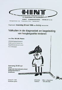 32280 Lezing over Hoogbegaafde kinderen Trefwoorden: kinderen,, 1996