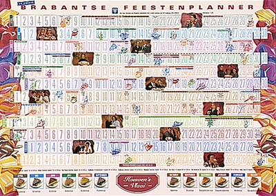 32311 Feestplanner van bekende vlaaienleverancier, 1996