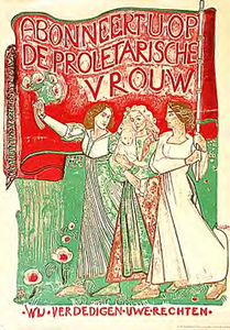 32321 Affiche SDAP voor vrouwen periodiek Trefwoorden: vrouwen, 1920
