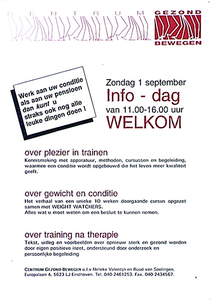 32334 Info-dag Gezond Bewegen Trefwoorden: sport, bewegen, fitness, 1996