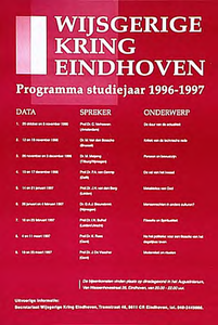 32456 Jaarprogramma Wijsgerige Kring, 1996