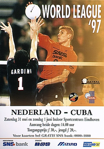 32495 Volleybalinterland Nederland-Cuba, 1997