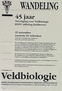 32555 Veldbiologie, wandeling georganiseer door Koninklijke Nederlandse Natuurhistorische Vereniging afd: Eindhoven ...