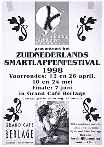 32760 Smartlappenfestival Trefwoorden: smartlappen, kleinkunst, festivals, 1998