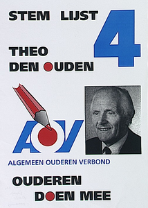 32816 Verkiezingen AOV Trefwoorden: ouderen, politiek, politieke partijen,, 1998