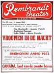 32830 Vertoning stadsjournaal in het voorprogramma van het Rembrandttheater, 1962