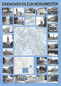 32853 Overzichtskaart van de gemeentelijke monumenten in Eindhoven, 1987