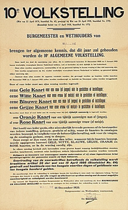 32879 Bekendmaking 10e volkstelling, 1920