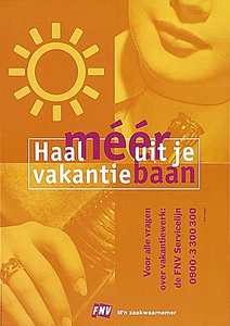32913 Vakantiebanen en de rechten van de jeugdige werknemers Trefwoorden: jongeren, vakantie, 1999