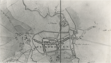 55476 Detailopname van kaart met documentidentificatienummer 55477; gedeelte Eindhoven., 1800 - 1830