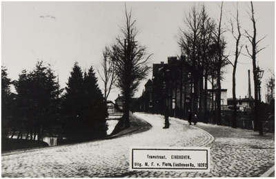 68580 Tramstraat gezien richting Dommelstraat. Links achter het tramstation, ca. 1910