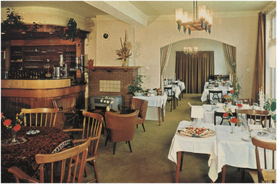 131221 Interieur restaurant zwembad 't Witven, Runstraat 40, 1965
