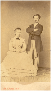 145082 Maria Boex-Willems en Johannes Franciscus Boex (wijnkoopman), 1865 - 1875