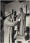 145726 Het atelier van en met Hendrikus Johannes Siegers: beeldhouder, 1925 - 1935