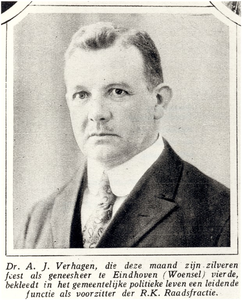 145849 Antonius Josephus Verhagen: arts, gemeenteraadslid en wethouder, 1926