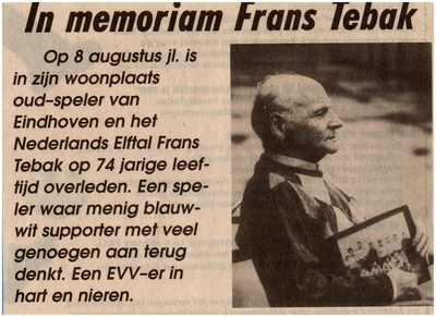145971 Frans Tebak: slager en voetballer, 07-2002