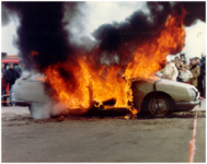 147888 Demonstraties brandweer te Hapert, 1985