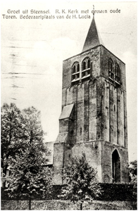 148150 Oude Toren, daterend uit de 15e eeuw, Kerkdreef, ca. 1905