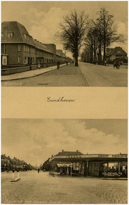 188892 Collage van 2 foto's van de Boschdijk, 1938