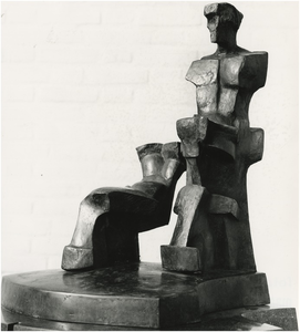 190175 Twee Figuren door Mario Negri, Piazza, 1970