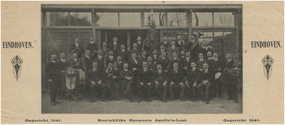 193156 De Koninklijke Harmonie Apollo's Lust te Eindhoven ter gelegenheid van 75-jarig bestaan, 1916